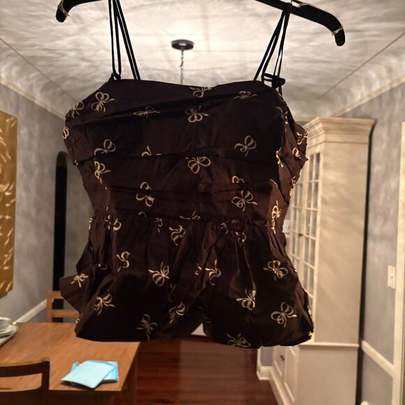 NWT Anthropologie En Saison Ophelia Peplum Tank Top. Size L - Picture 6 of 11